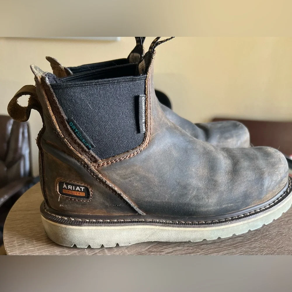 Ariat Work Composite Toe Chelsea Boots Oil Resistant Size 6.5